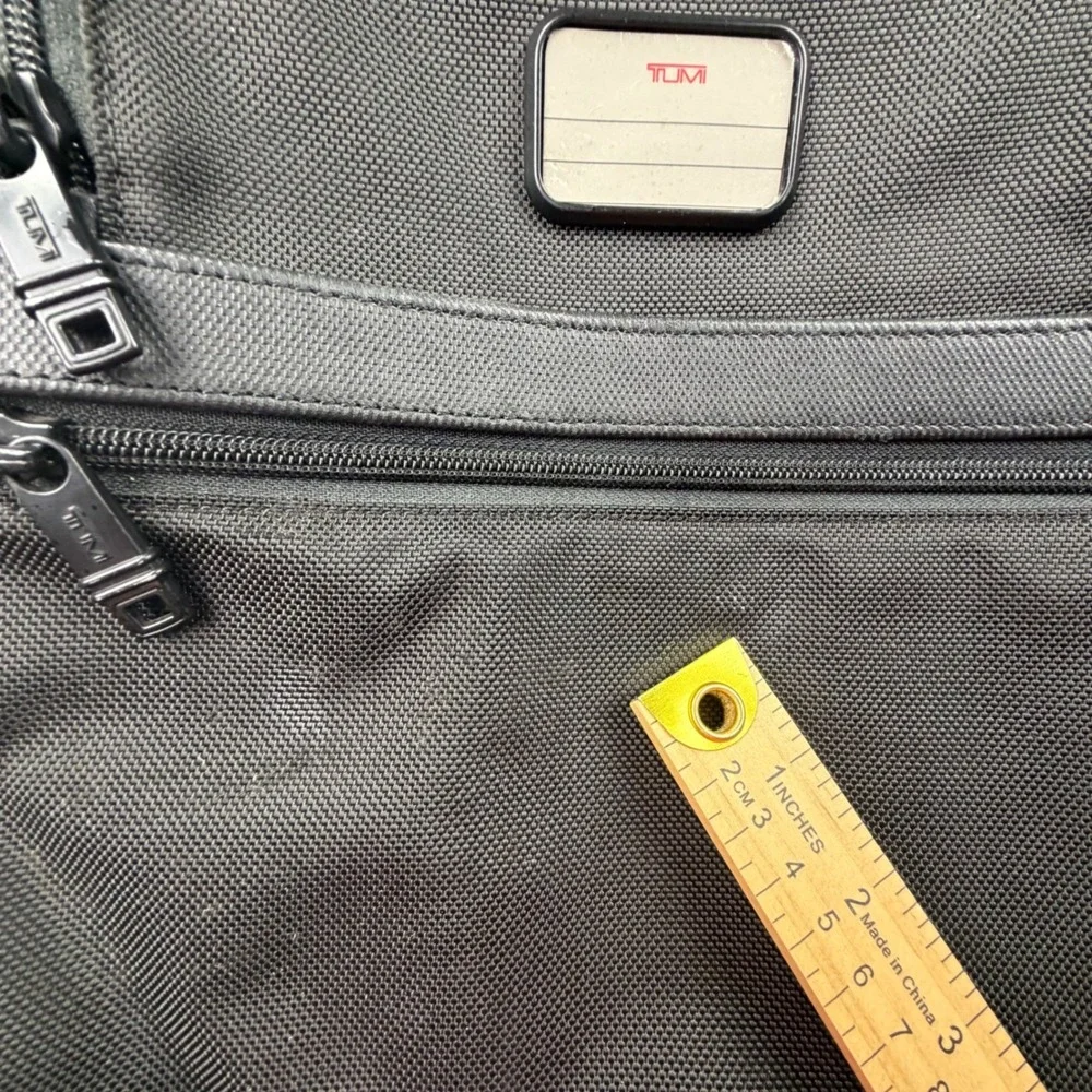 Tumi‎ Alpha Ballistic Nylon Slim Deluxe Portfolio Briefcase Black Mens